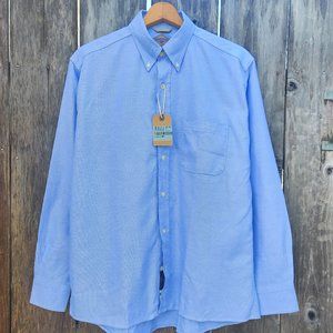 NWT Made in USA Bill's Khakis Blue L/S Oxford Shirt (OBD) | Retail $185 | Size L